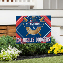 Los Angeles Dodgers World Series Champions 2024 Yard Sign - MLB Home