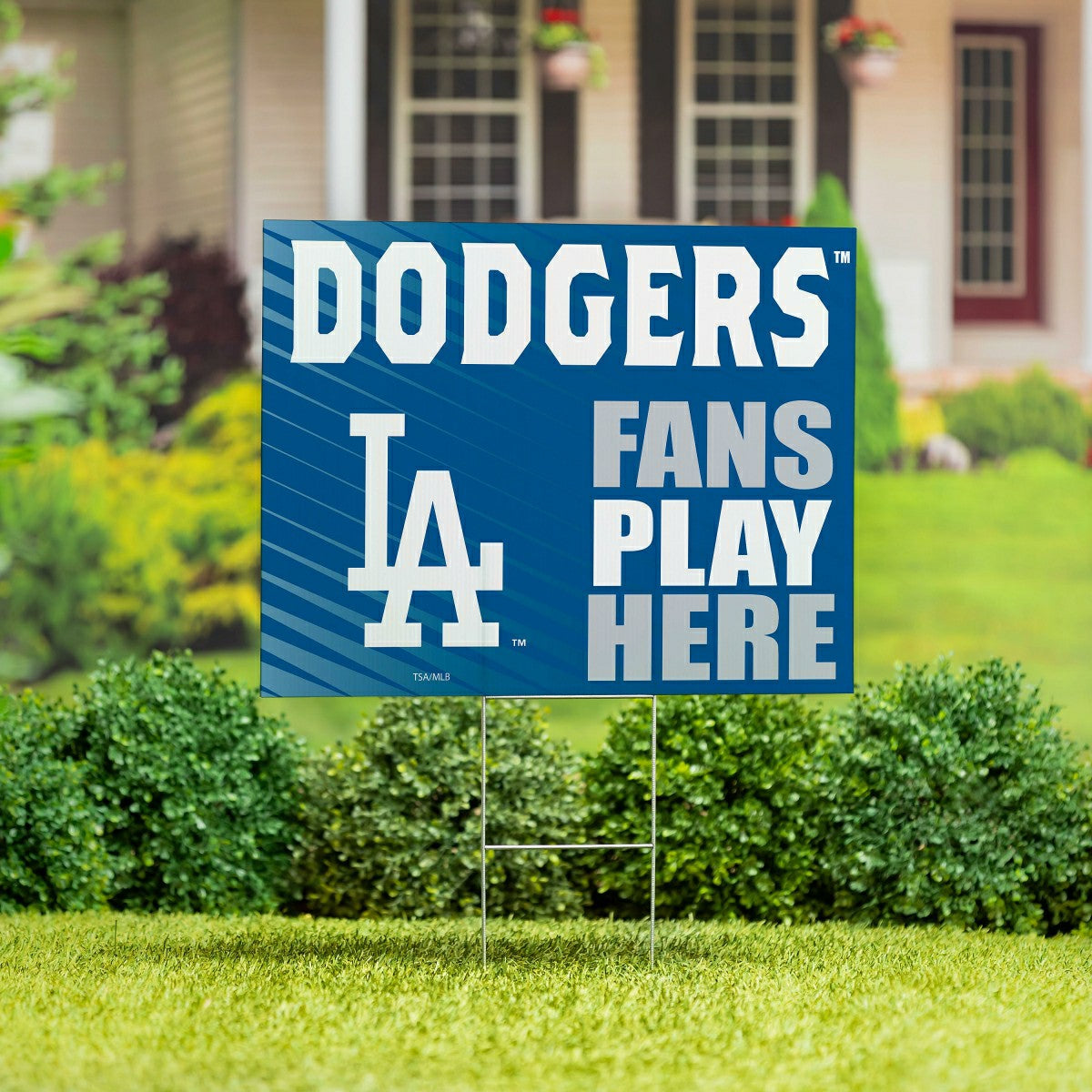 Los Angeles Dodgers Coroplast Yard Sign "Fans Play Here" - MLB Home