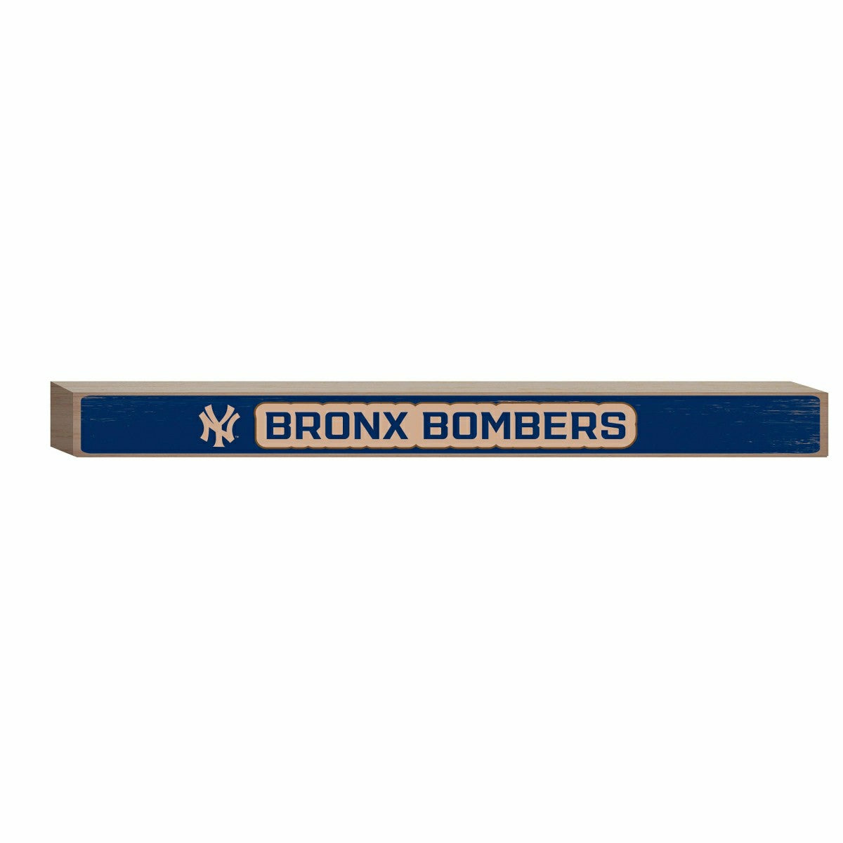 New York Yankees Engraved Wood Sign, 1.5" x 18" - MLB Home