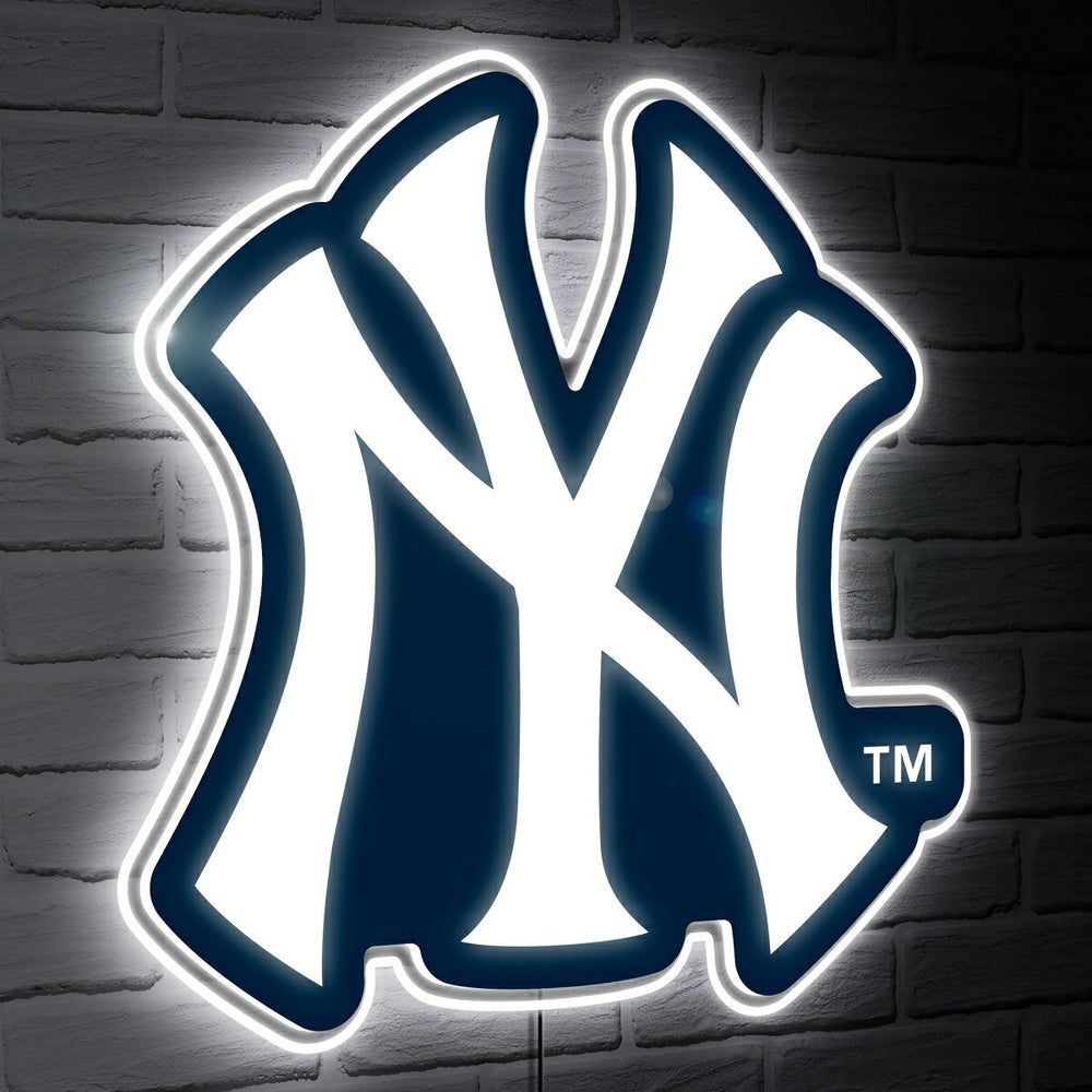New York Yankees LED Wall Decor, Glazelite, Logo - MLB Home