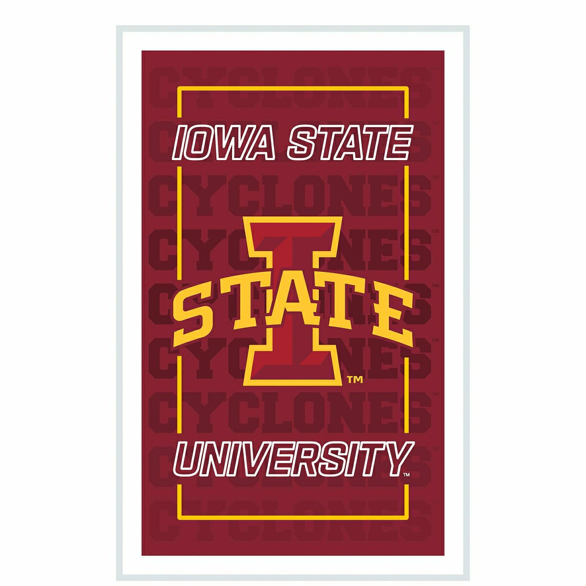 Iowa State University College Rectangle Neolite LED Decor - Sale Collegiate Home