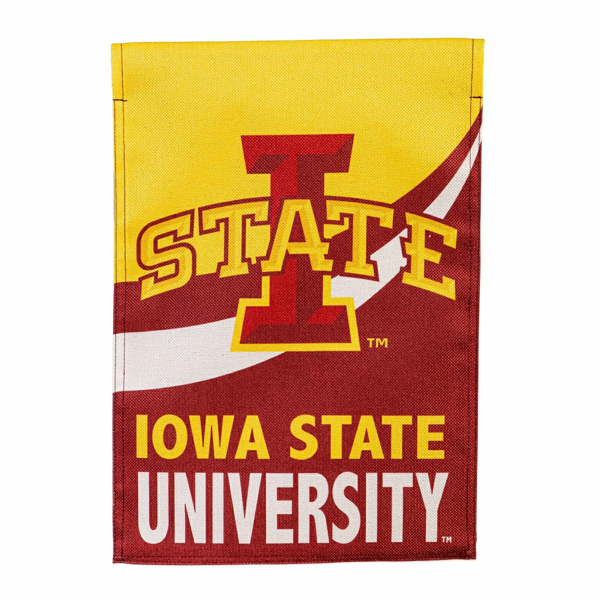 Iowa State University Burlap Flag GDN Size - Sale Collegiate Home