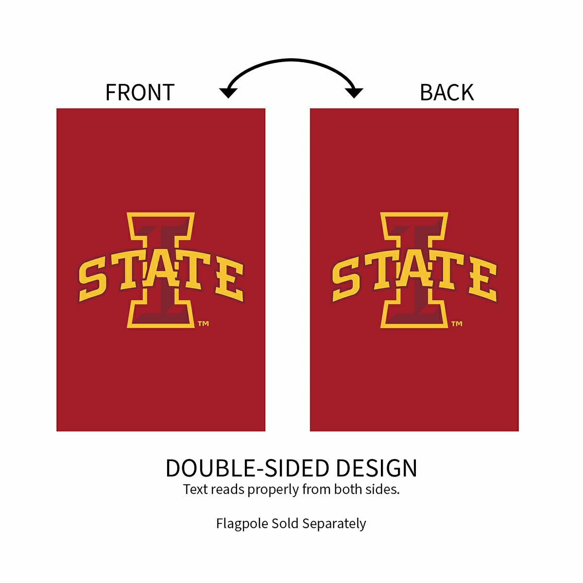 Iowa State University Applique House Flag - Sale Collegiate Home