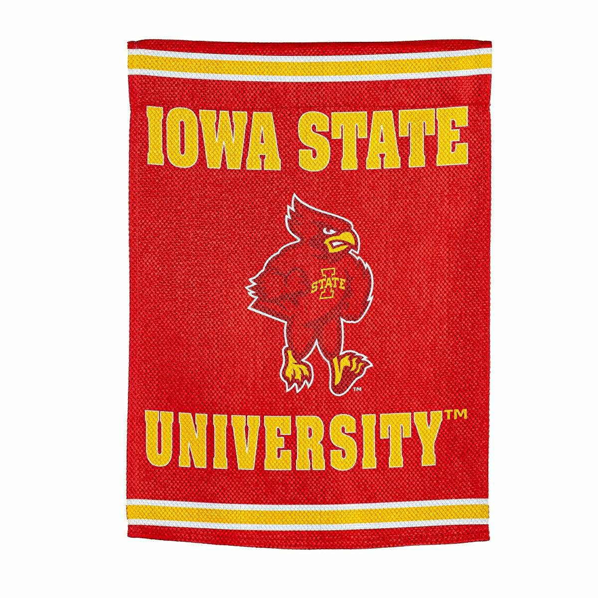 Embossed Suede Flag, GDN Size, Iowa State University - Sale Collegiate Home