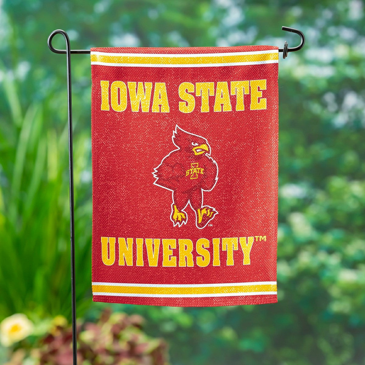 Embossed Suede Flag, GDN Size, Iowa State University - Sale Collegiate Home