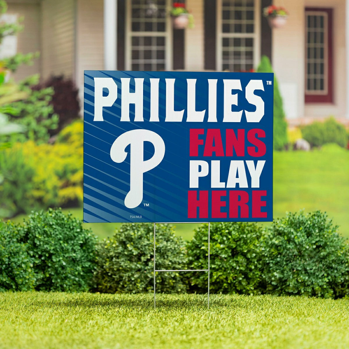 Philadelphia Phillies Coroplast Yard Sign "Fans Play Here" - MLB Home