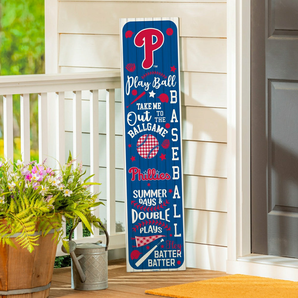 Philadelphia Phillies, Spring Seasonal Leaner, 46" Double Sided - MLB Home