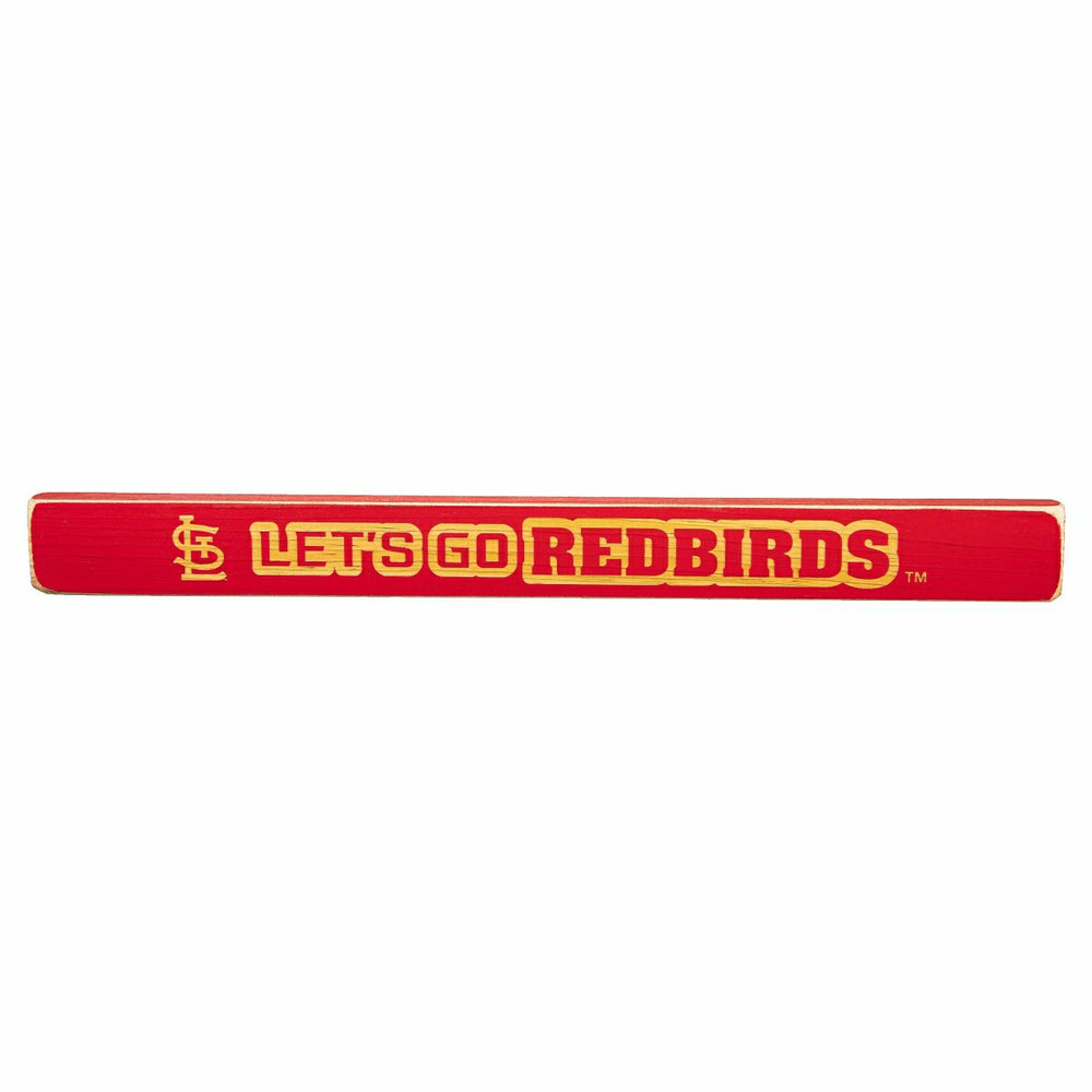 St Louis Cardinals Engraved Wood Sign, 1.5" x 18" - MLB Home