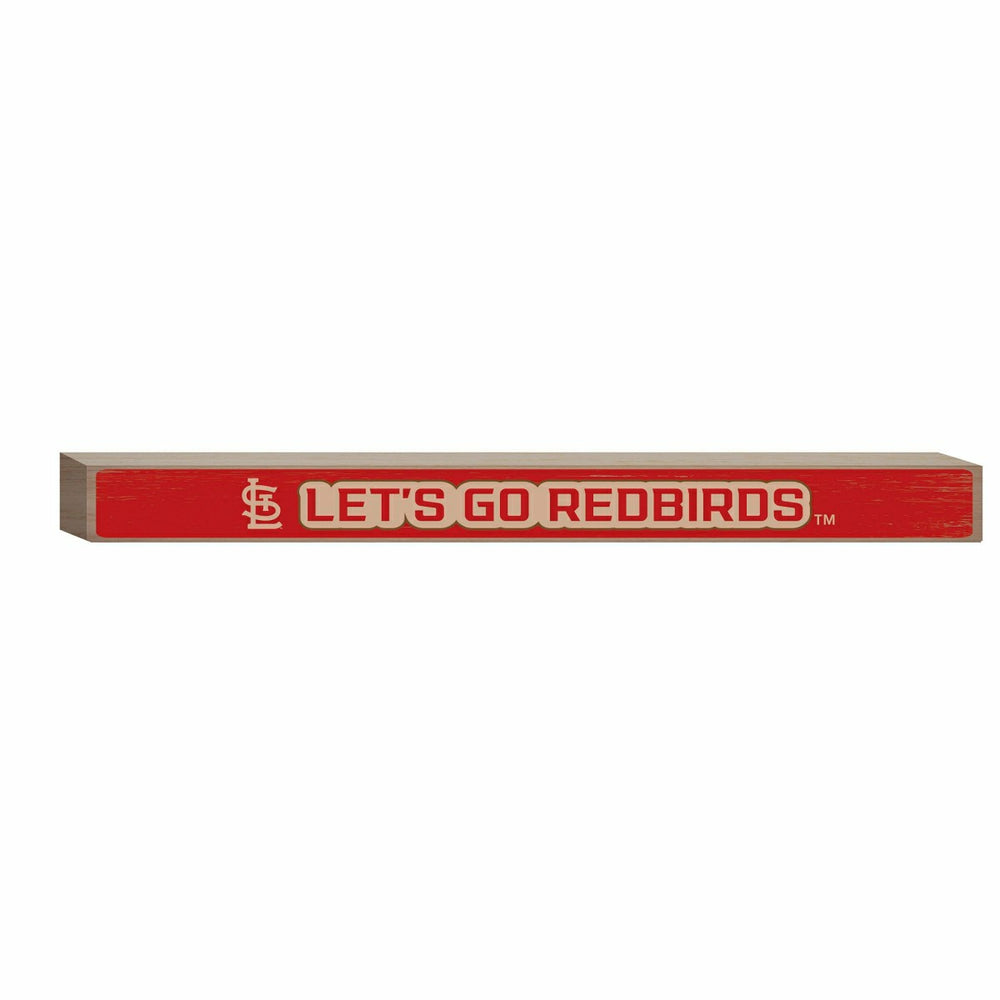 St Louis Cardinals Engraved Wood Sign, 1.5" x 18" - MLB Home