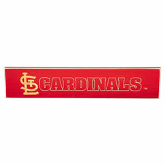 St Louis Cardinals Engraved Wood Sign, 3.5" x 18" - MLB Home