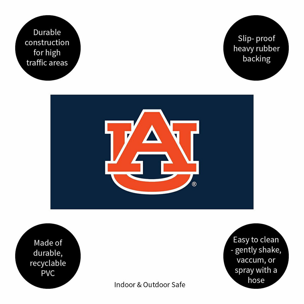 Full Color PVC Mat, 16" x 28", Auburn University - Collegiate