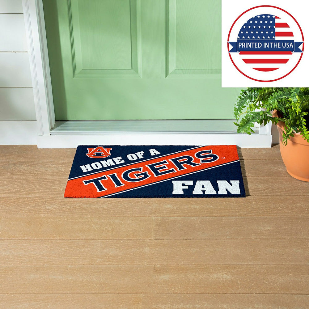 Auburn University, PVC Mat COLOR, Home of a Fan - Collegiate