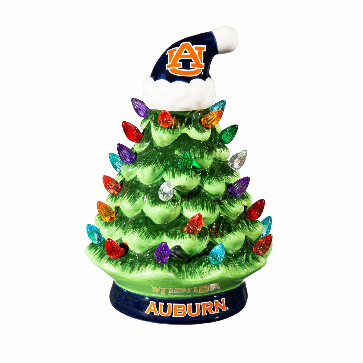 8" LED Ceramic Christmas Tree, Auburn University - Collegiate Home