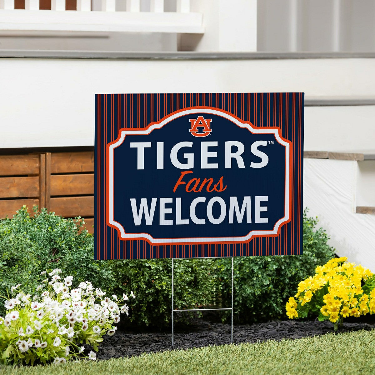 Auburn University Coroplast Yard Sign, "Fans Welcome" - Collegiate Home
