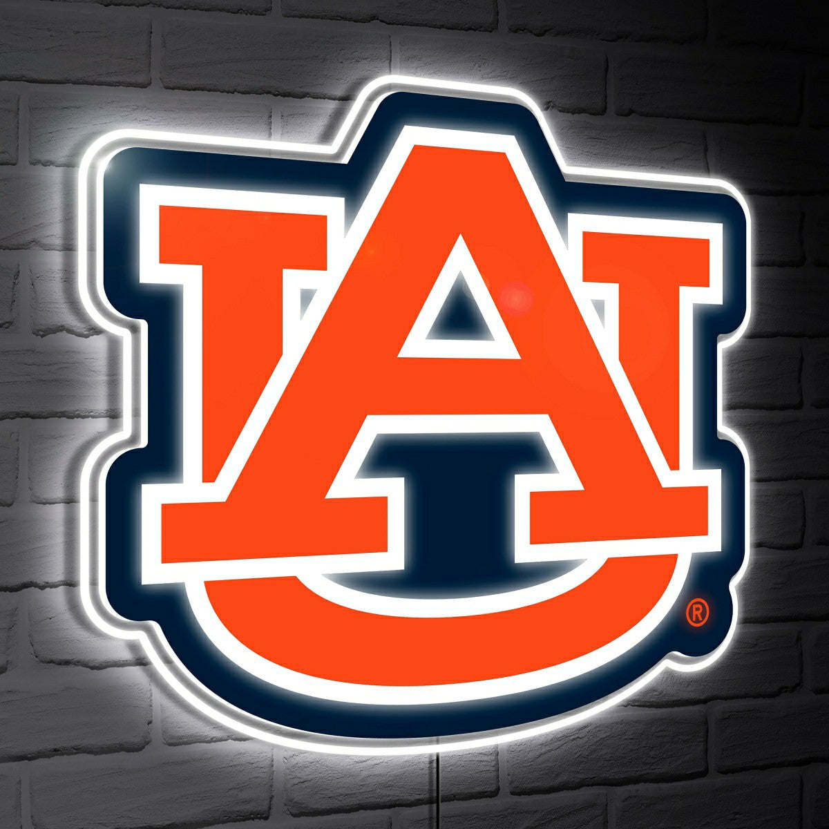 Auburn LED Wall Decor, Glazelite, Logo - Collegiate Home