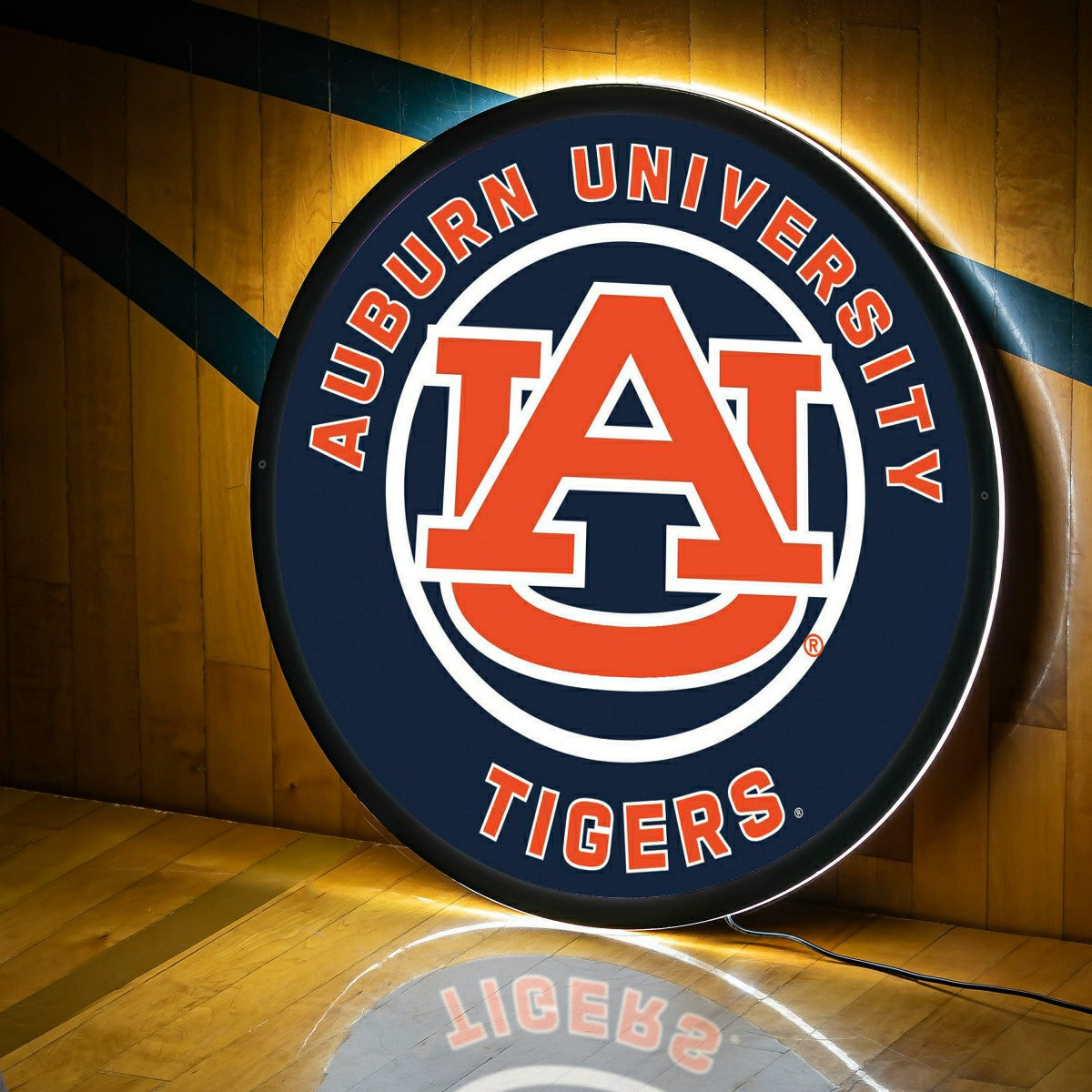 LED Wall Decor, Round, Auburn University - Collegiate Home