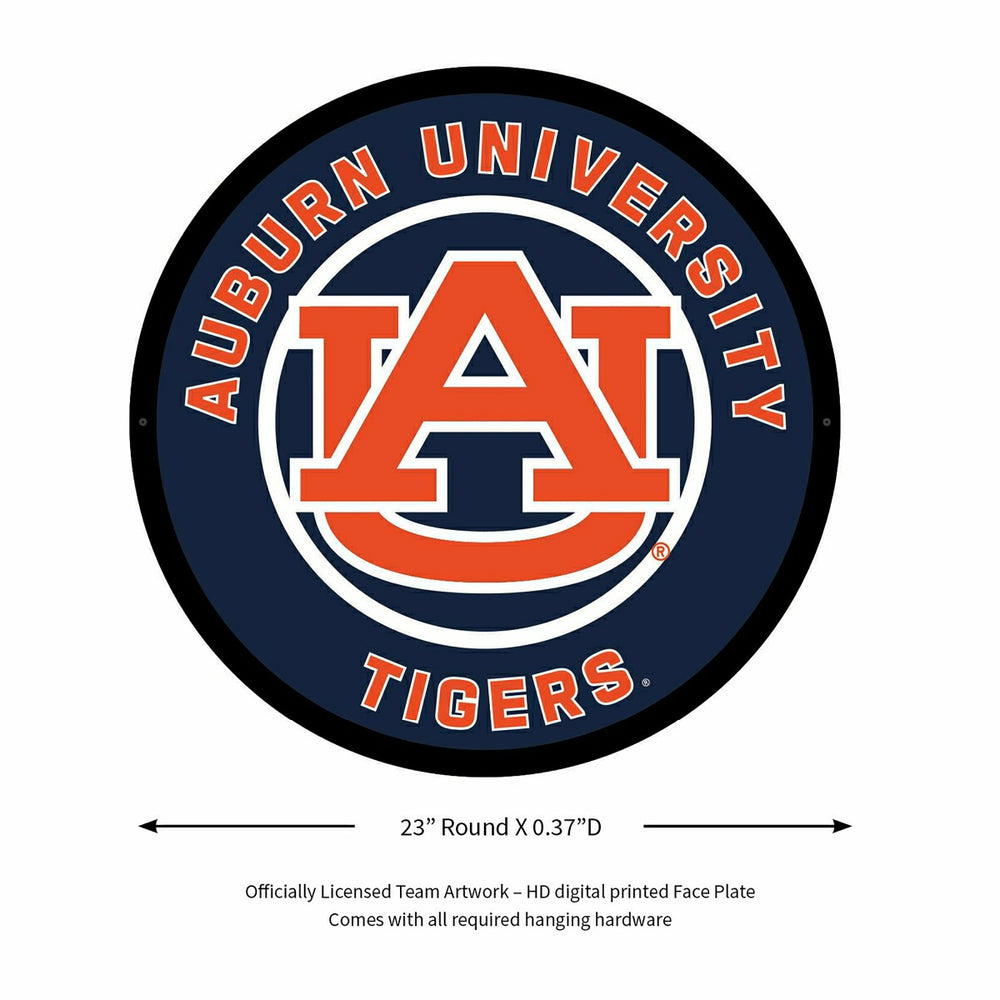 LED Wall Decor, Round, Auburn University - Collegiate Home