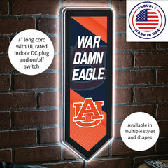 LED Wall Decor, Pennant, Auburn University - Collegiate Home