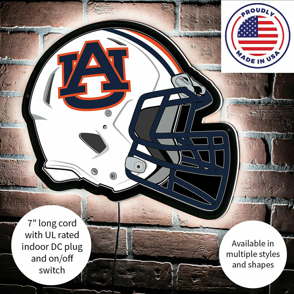 LED Wall Decor, Helmet, Auburn University - Collegiate Home