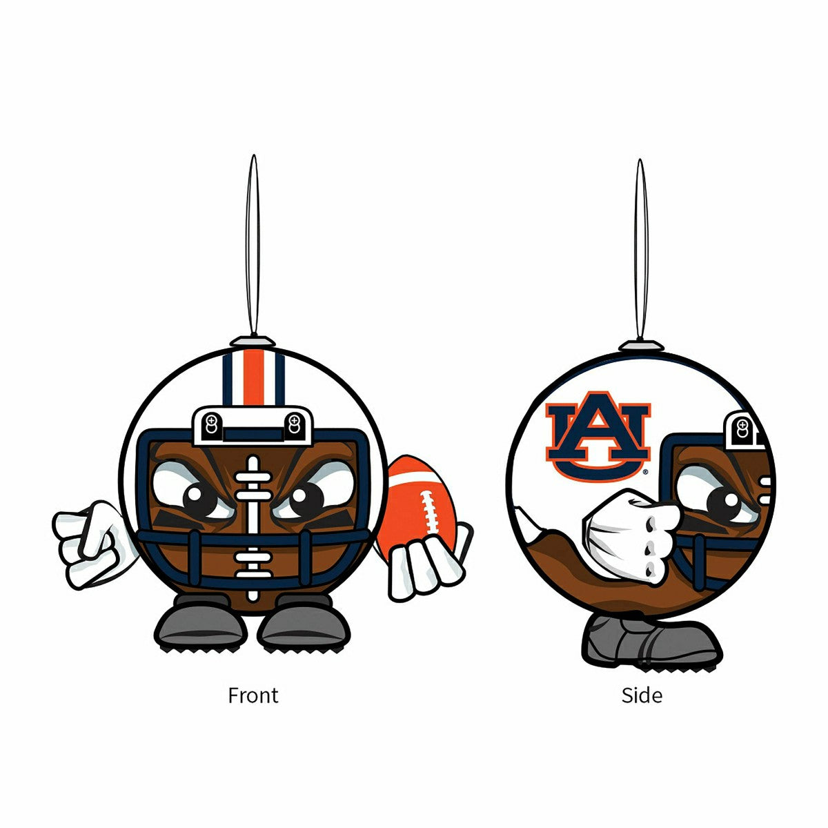 Auburn University, Ball Head Ornament - Collegiate Home
