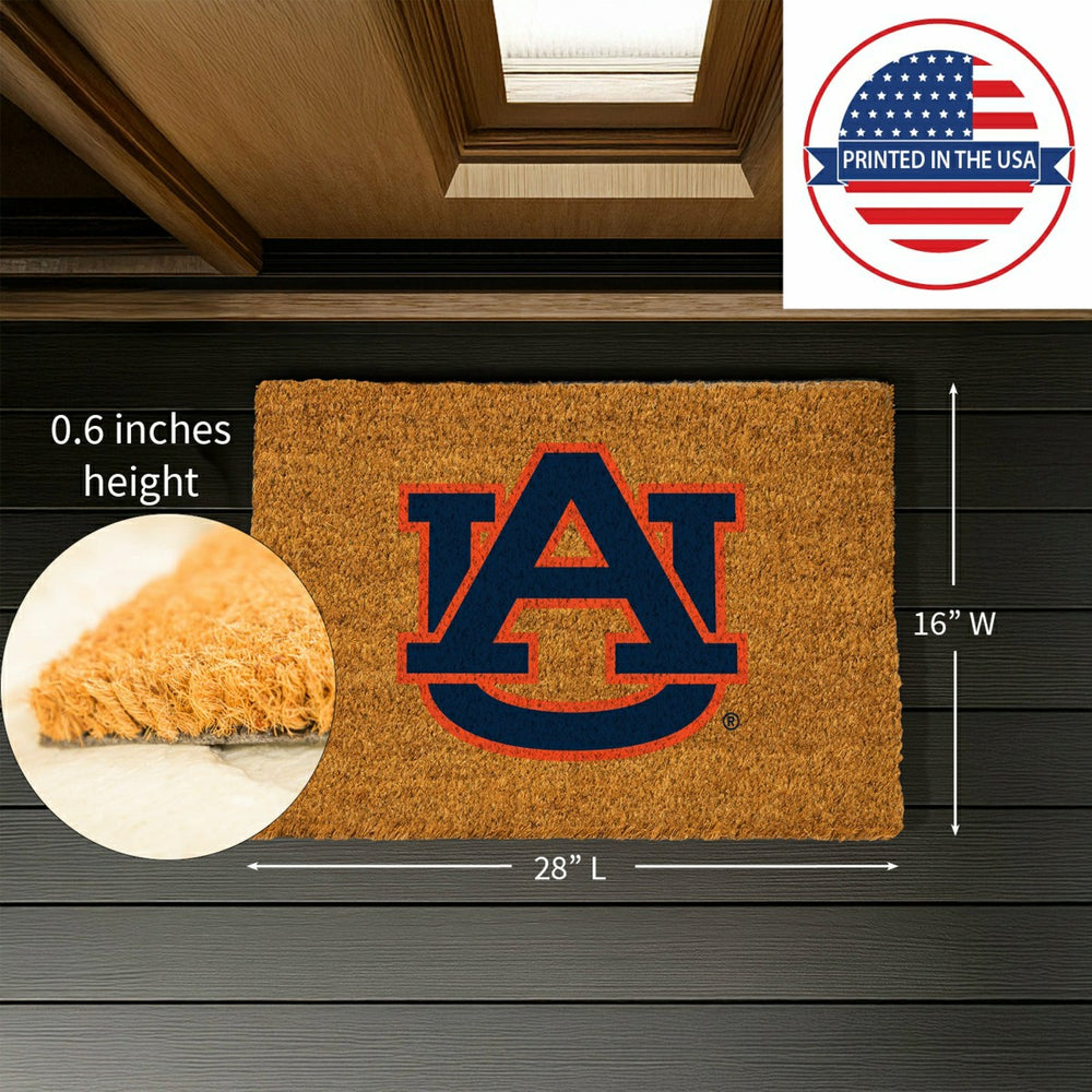Coir Mat, 16"x28", Auburn University - Collegiate