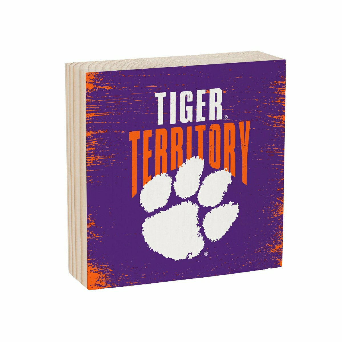 Clemson University Plock, Down Home Fans, 6x6 - Collegiate Home