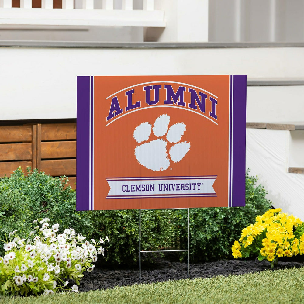 Clemson University Coroplast Yard Sign Alumni - Collegiate Home