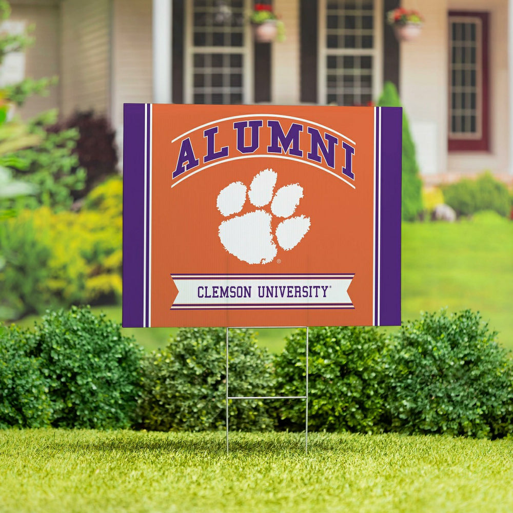 Clemson University Coroplast Yard Sign Alumni - Collegiate Home