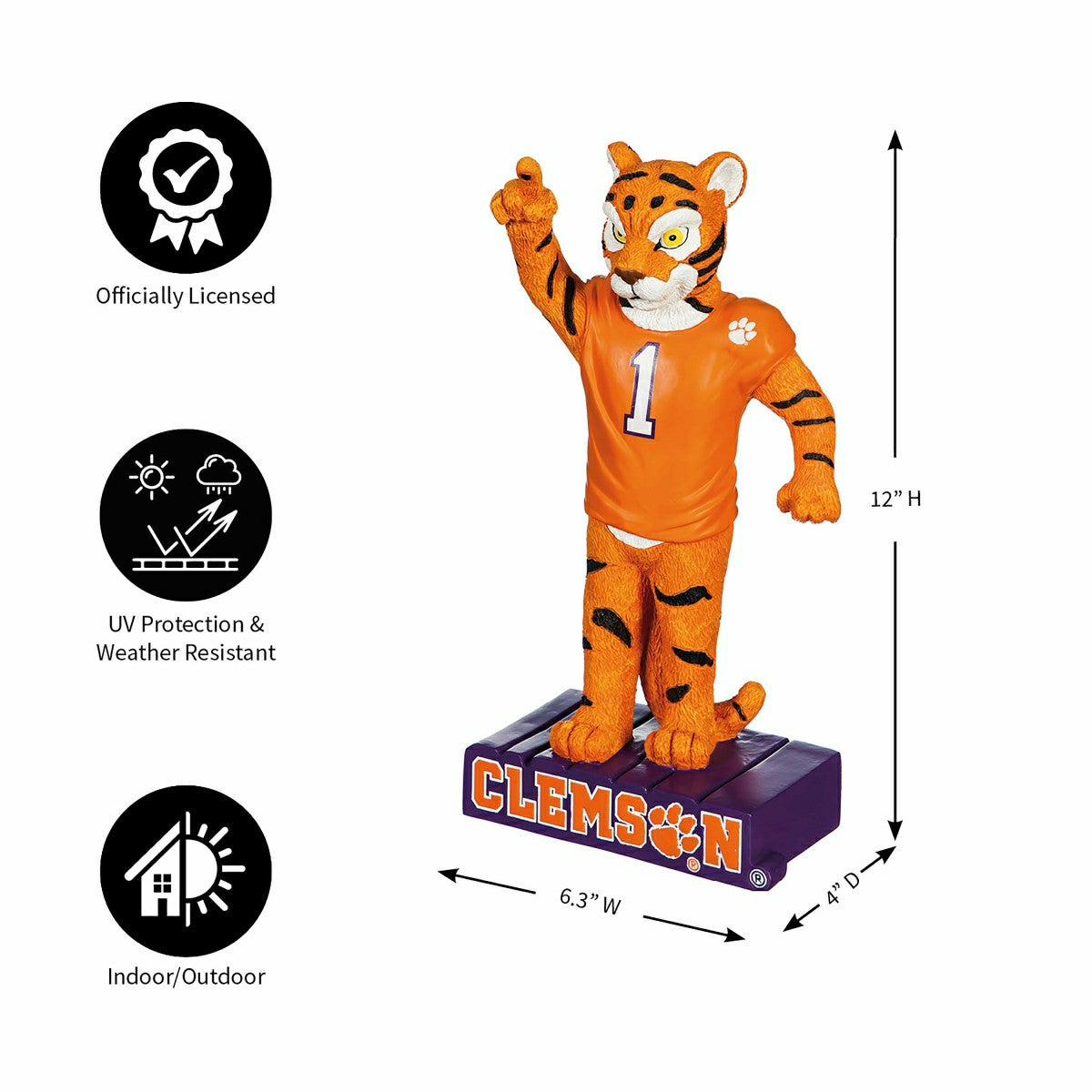 Clemson University, Mascot Statue - Collegiate Home