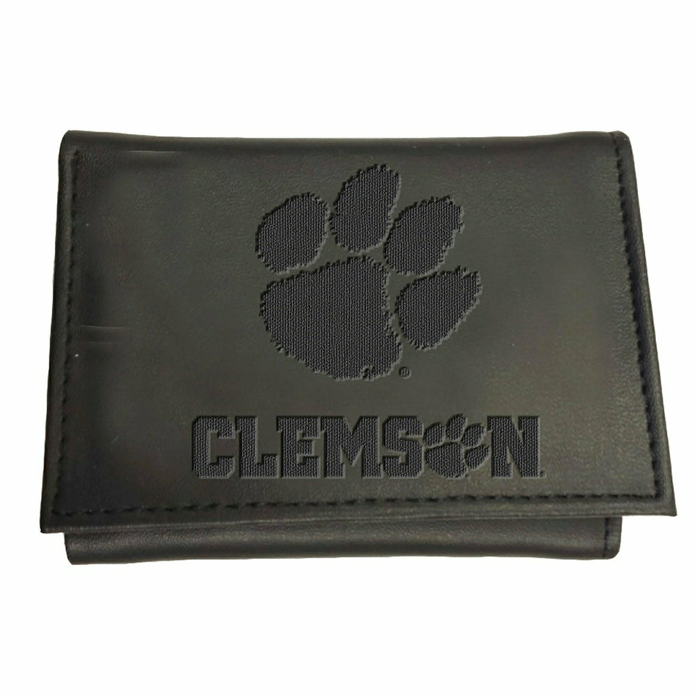 Clemson University, Tri-Fold Wallet, Black - Collegiate Home