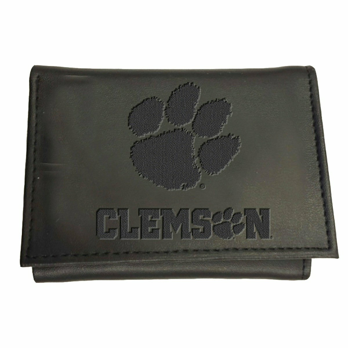Clemson University, Tri-Fold Wallet, Black - Collegiate Home