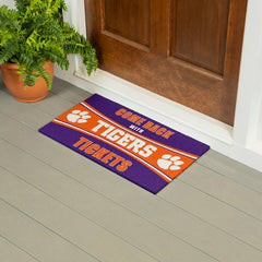 28" x 16" PVC Trapper Mat, Come Back with Tickets, Clemson University - Collegiate