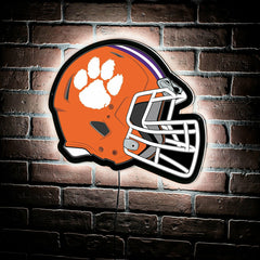 LED Wall Decor, Helmet, Clemson University - Collegiate Home