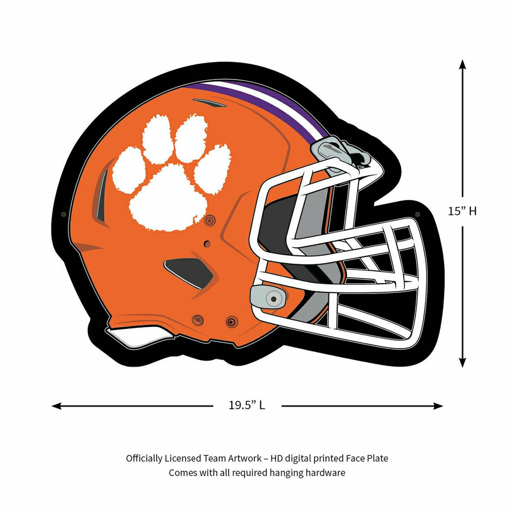 LED Wall Decor, Helmet, Clemson University - Collegiate Home