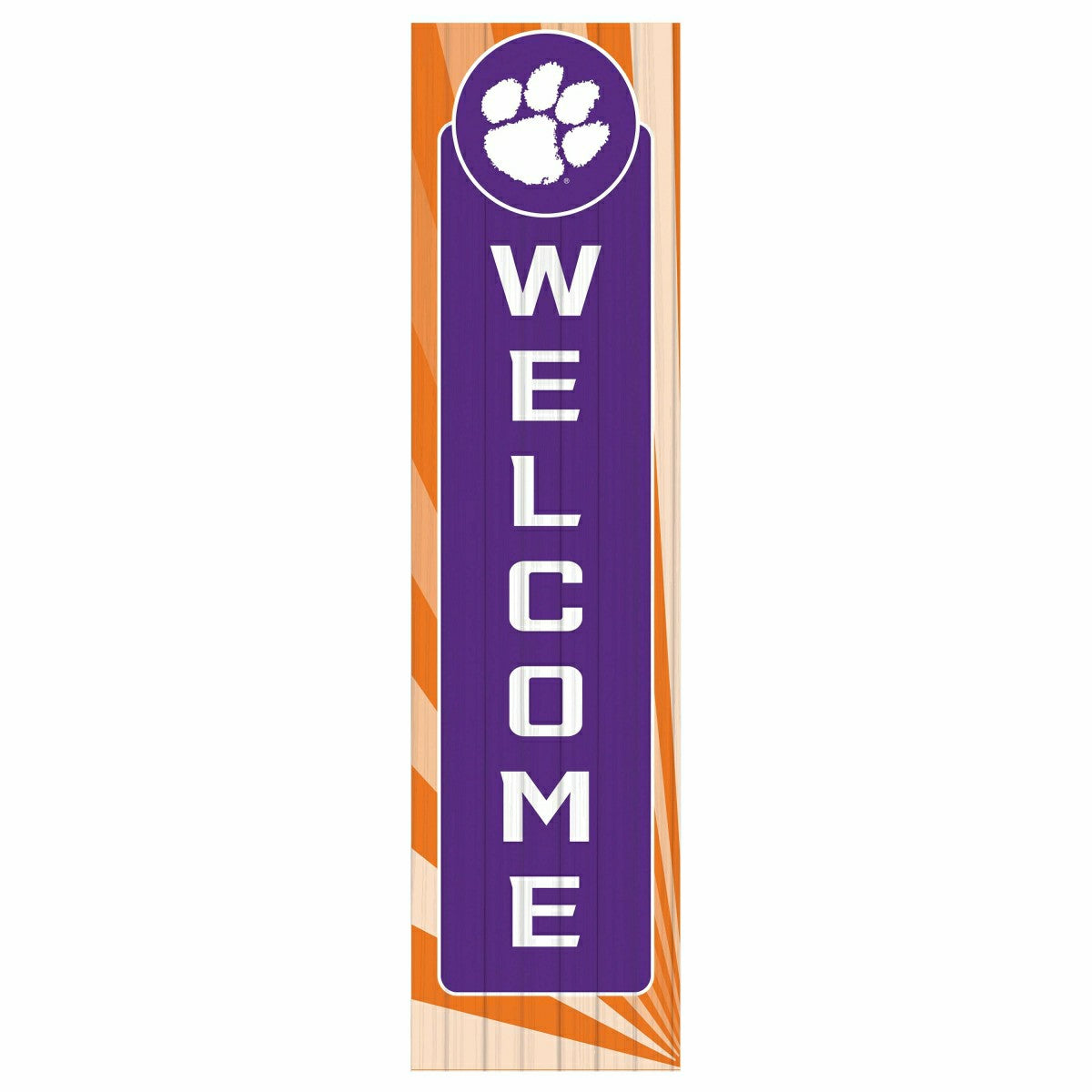 Clemson University Summer Seasonal Single Sided Large Leaner, 46" - Collegiate Home