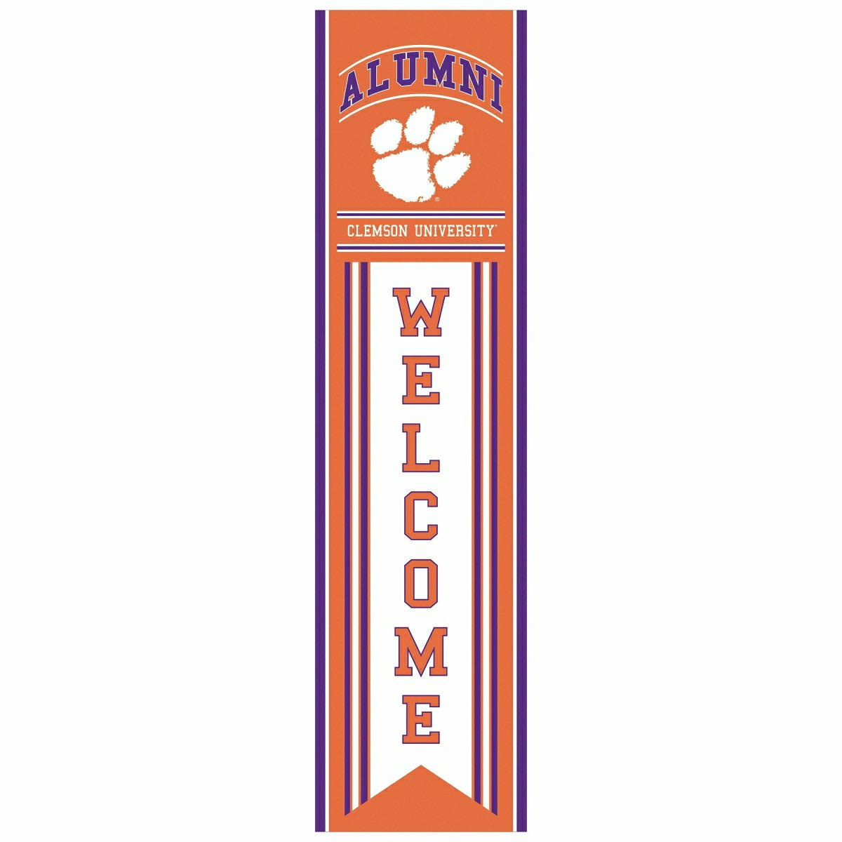 Clemson University Alumni Single Sided Large Leaner, 46" - Collegiate Home