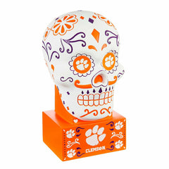 Clemson University Sugar Skull Statue - Collegiate Home