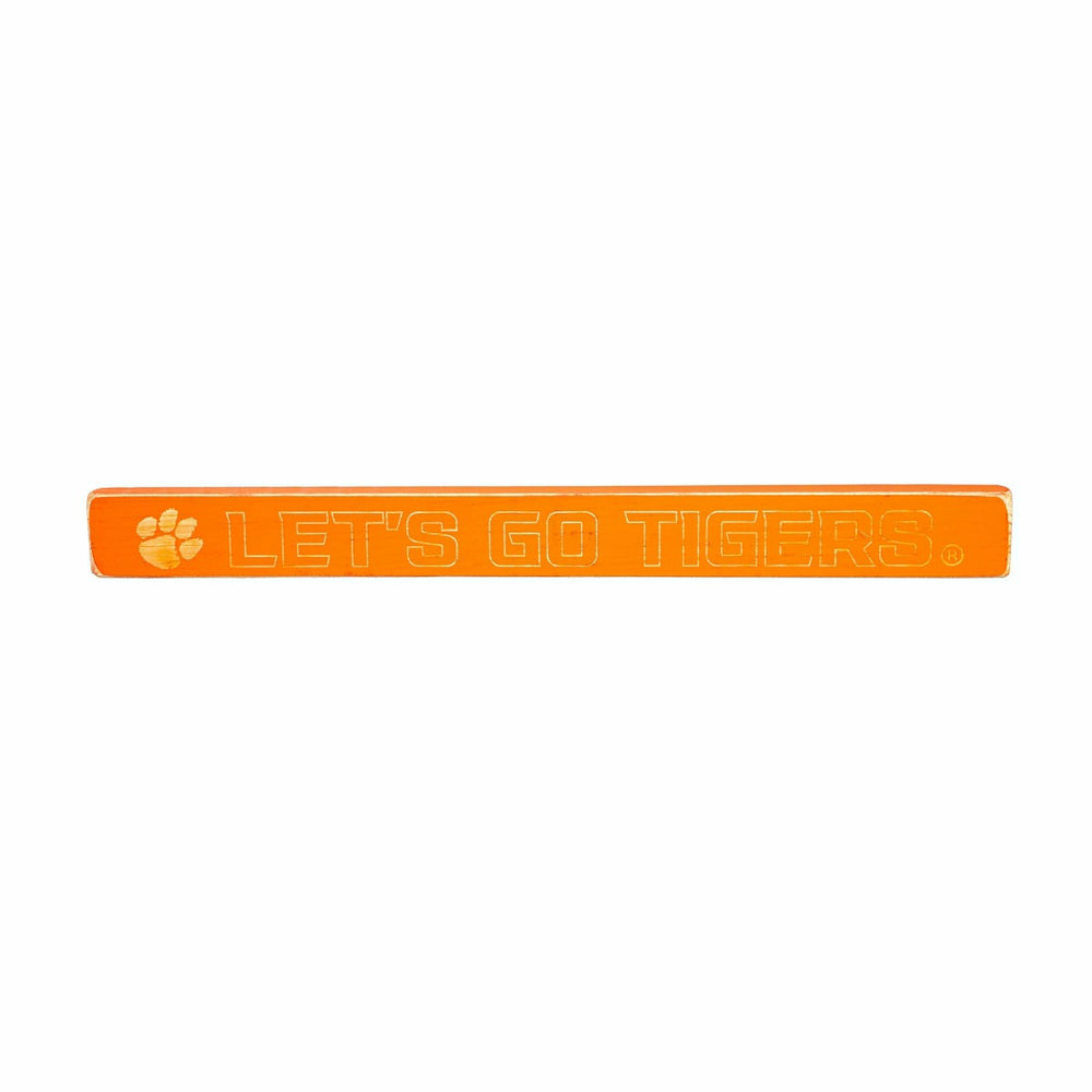 Clemson University Engraved Wood Sign, 1.5" x 18" - Collegiate Home