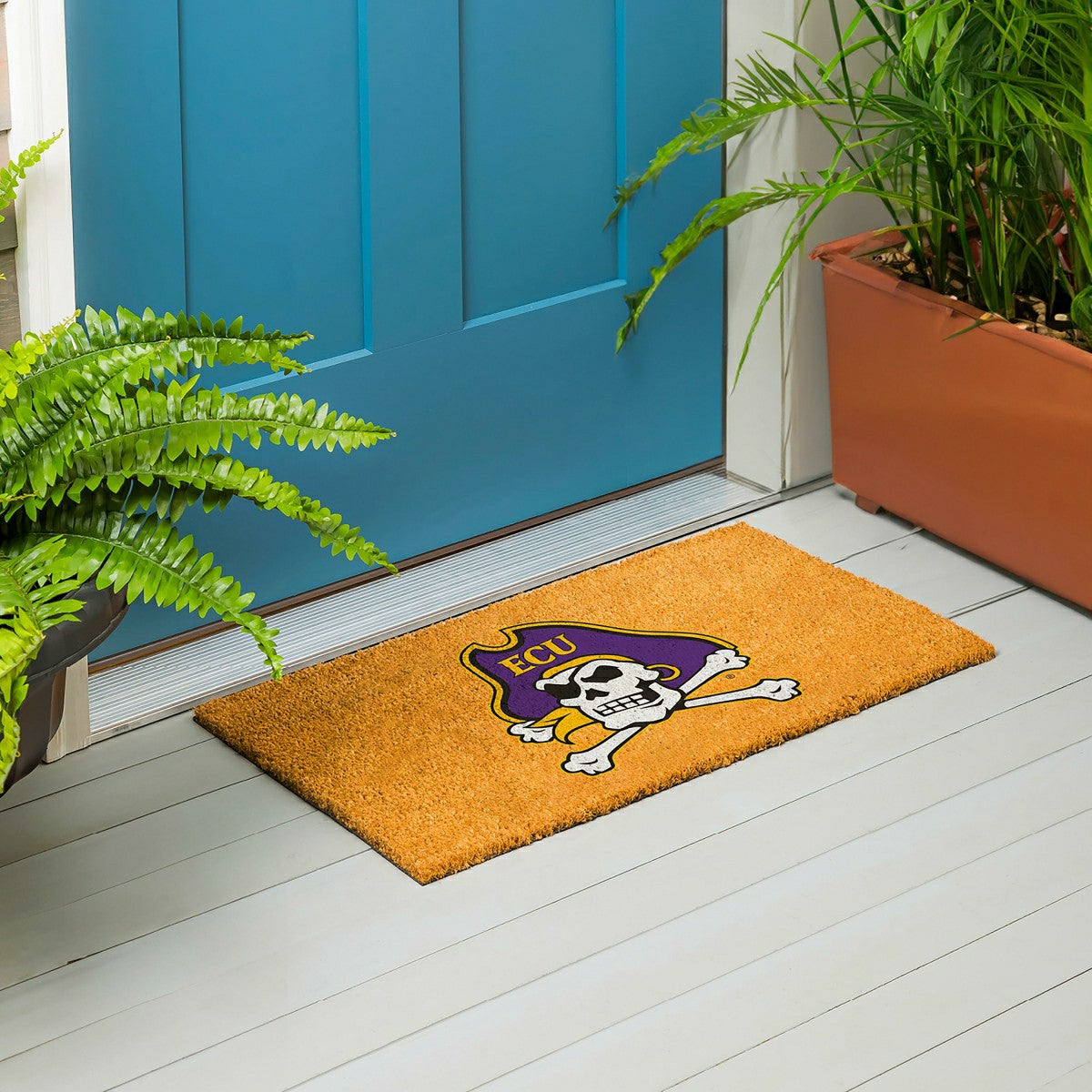 Coir Mat, 16"x28", East Carolina University - Collegiate
