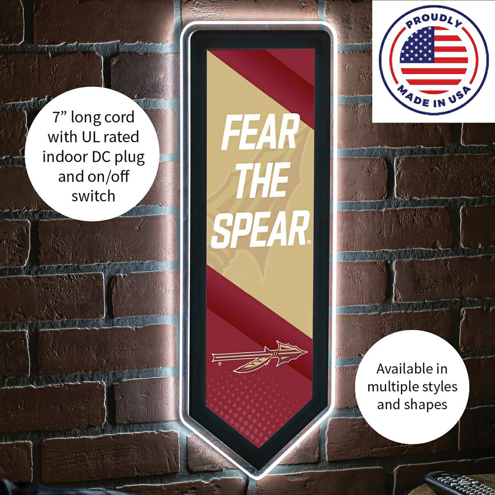 LED Wall Decor, Pennant, Florida State University - Collegiate Home