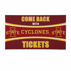 28" x 16" PVC Trapper Mat, Come Back with Tickets, Iowa State Universi - Collegiate