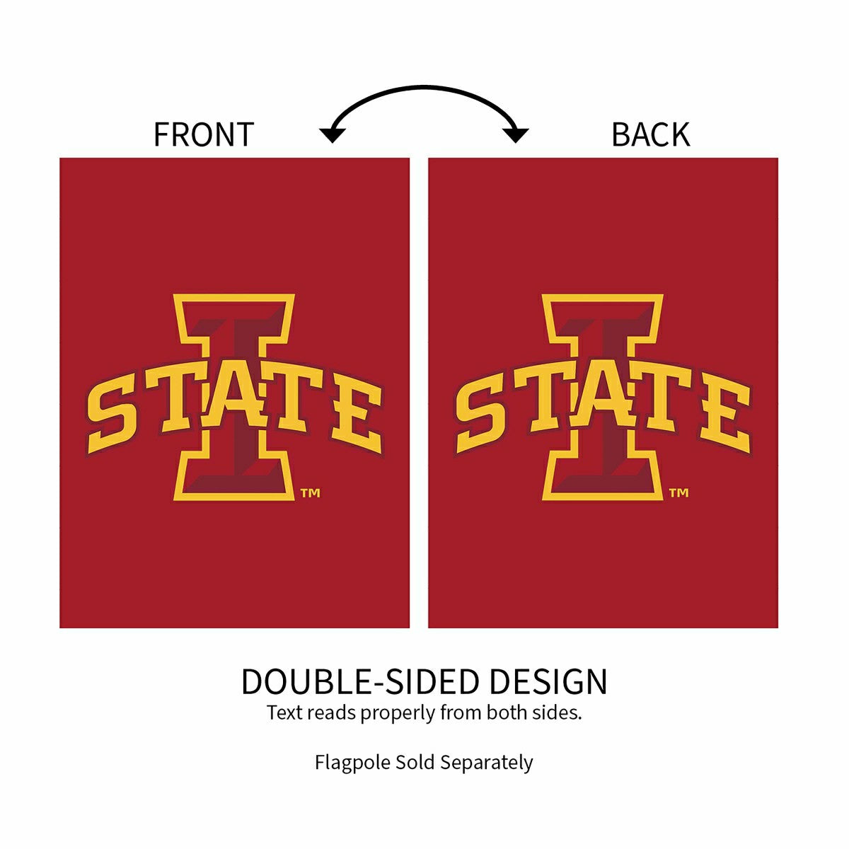 Applique Flag, Gar., Iowa State University - Collegiate Home