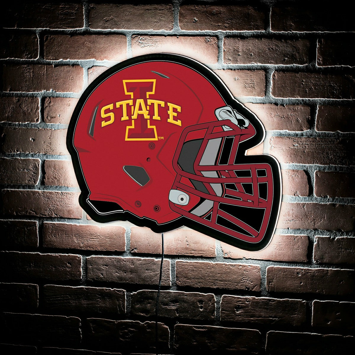 LED Wall Decor, Helmet, Iowa State University - Collegiate Home