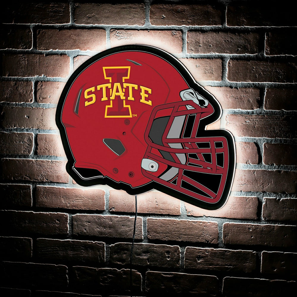 LED Wall Decor, Helmet, Iowa State University - Collegiate Home