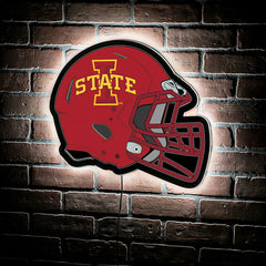 LED Wall Decor, Helmet, Iowa State University - Collegiate Home