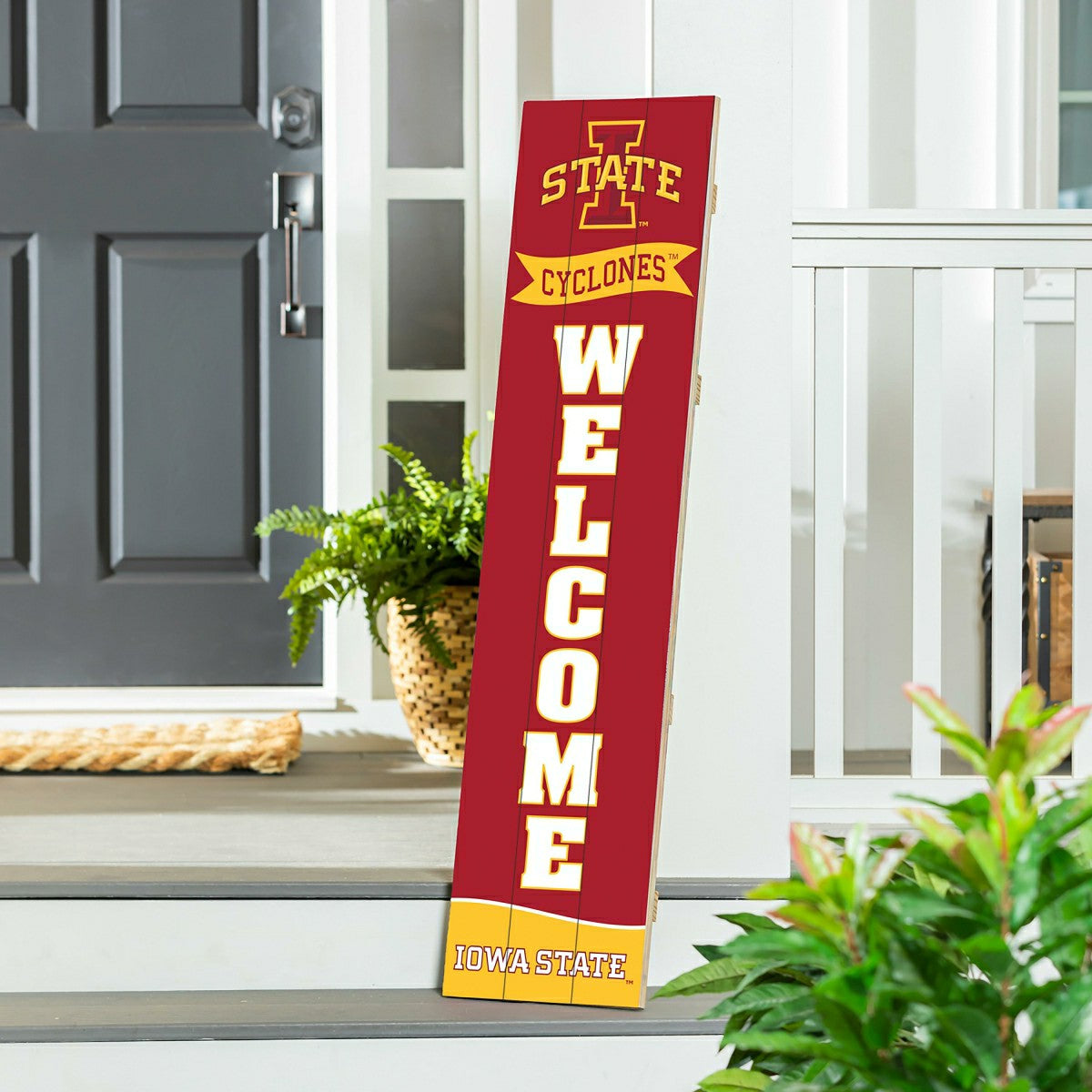 Iowa State University Large Single Sided Leaner, 46" - Collegiate Home