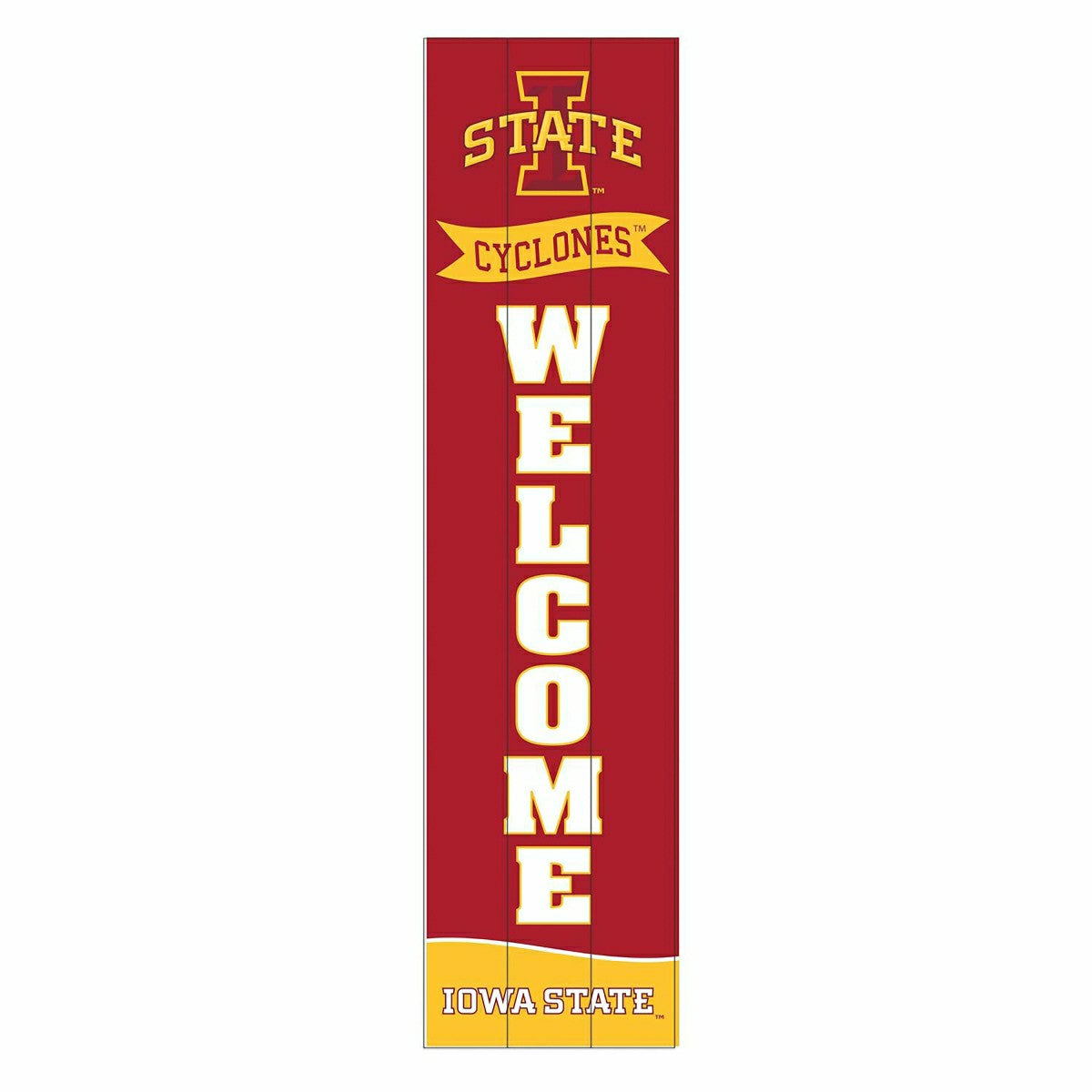 Iowa State University Large Single Sided Leaner, 46" - Collegiate Home