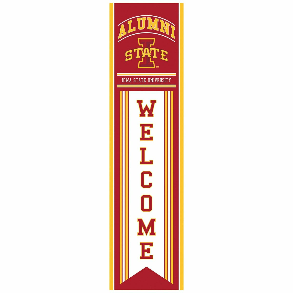 Iowa State University Alumni Single Sided Large Leaner, 46" - Collegiate Home