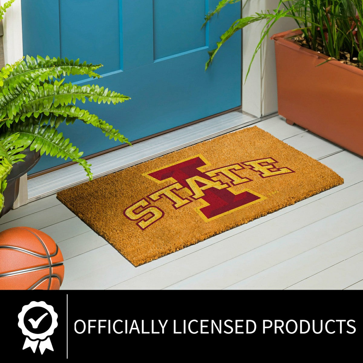 Coir Mat, 16"x28", Iowa State University - Collegiate