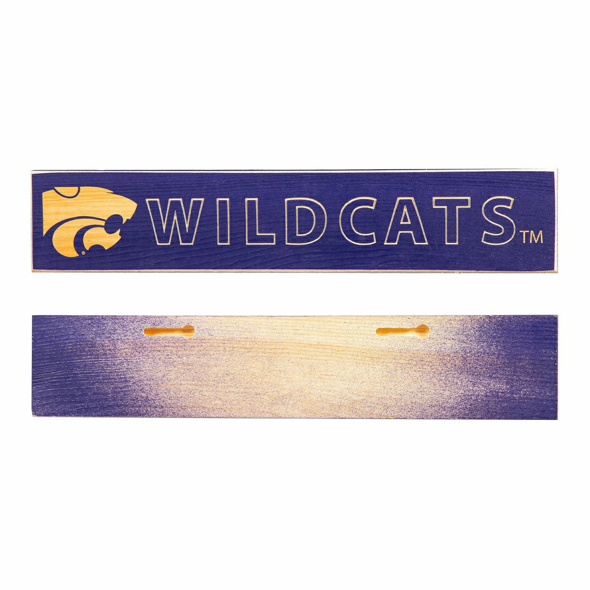 Kansas State University Engraved Wood Sign, 3.5" x 18" - Collegiate Home